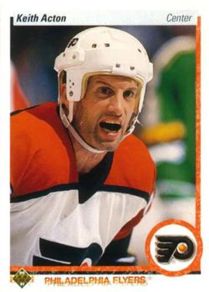 #445 Keith Acton - Philadelphia Flyers - 1990-91 Upper Deck Hockey - Image 1 of 1