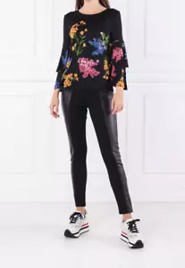 Pantalone donna Desigual taglia S slim fit elastico in vita polsini ritagliati - Foto 1 di 8