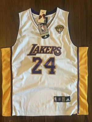 Kobe Bryant NBA Finals Los Angeles Lakers Adidas Authentic Jersey Sz 52 NWT RARE - Image 1 of 4