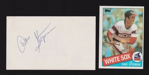 Dave Stegman ( Debut 1978 ) DET NYY WHX  SIGNED AUTOGRAPH AUTO 3x5 INDEX COA - Picture 1 of 1