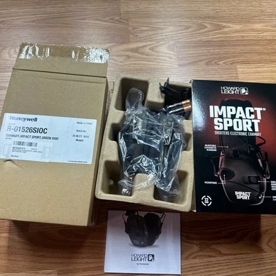 Orejeras electrónicas HONEYWELL Shooters Howard Leight Impact Sport, verdes Foto 1 de 4