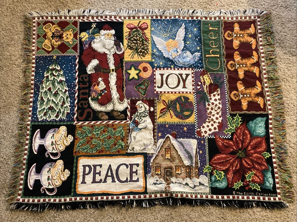 Goodwin Weavers The Edith Collection Christmas Holiday Tapestry Throw Blanket - Image 1 of 4