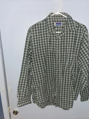 Camisa masculina vintage North Crest xadrez verde M flanela utilitário vestuário de trabalho com - Imagem 1 de 4