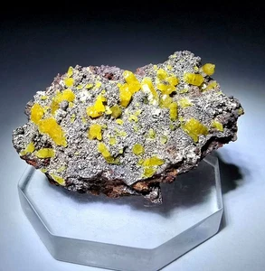 ***HERMOSOS-Cristales Mimetita Amarillos Saltamontes, Mina Ojuela México*** - Imagen 1 de 7