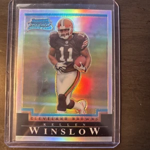 2004 Bowman Chrome Kellen Winslow Refractor Rookie RC #37/500 Browns - Bild 1 von 5