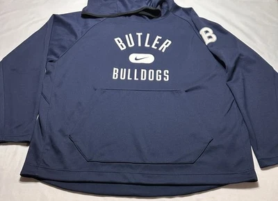 Butler Bulldogs Nike Hoodie Mens 3XL XXXL Sweatshirt Center Swoosh NCAA Navy - Image 1 of 4