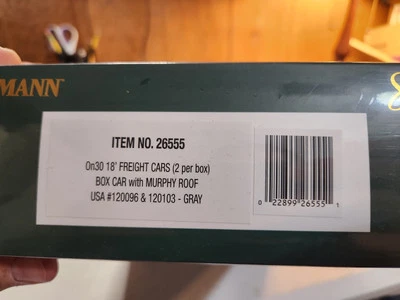 Bachmann Spectrum On30 18' Box Car Set Gray(26555) New Unopened  - Image 1 of 3