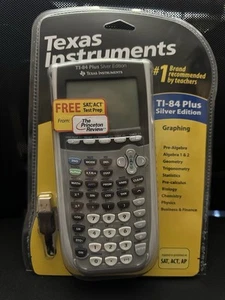 Texas Instruments TI-84 Plus Silver Edition Graphing Calculator NEW IN BOX - Picture 1 of 7