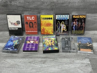 Assorted Cassette Tapes Lot of 12 Pieces 80's 90's Various Artists TLC HANSON - Imagem 1 de 4