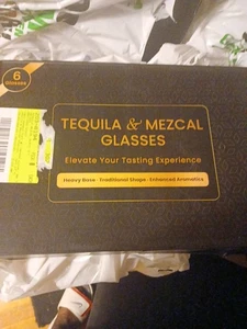 Bicchieri Tequila e Mezcal 6 VETRI con Base Pesante - Bar, 6 Bicchieri, Regalo, NUOVI! - Foto 1 di 3