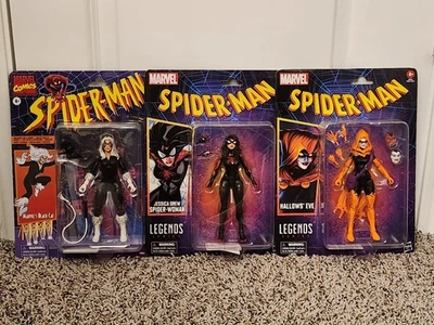 Hasbro Marvel Legends: BLACK CAT Retro Figure Spider-Man Animated Series Set 3 - Image 1 of 4
