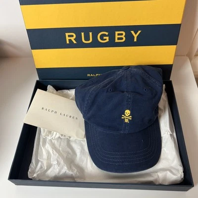 Gorra Ralph Lauren Rugby Pequeña Calavera Huesos Cruzados Azul Marino Talla Única NUEVA CON ETIQUETAS De Colección Foto 1 de 4