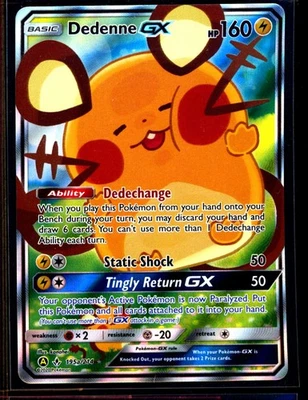 Dedenne GX 195a/214 Unbroken Bonds Alternate Art Promo TCG Pokemon NM 1001#231 - Image 1 of 2