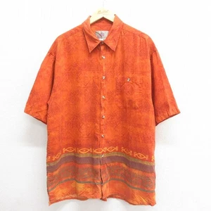 The Territory Ahead men's XL casual short-sleeve shirt Native plaid cotton used - Picture 1 of 6