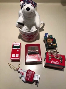  Coca-Cola NWT Christmas Ornaments, Mug,Opener and Coke Bear Holiday collection  - Picture 1 of 12