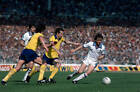 Paul Allen Of West Ham United Moves Away From Liam Brady And Bria - Old Photo
