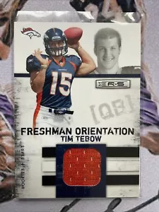 2010 Rookies & Stars Freshman Orientation Tim Tebow Patch /299 - Mint Jersey RC - Picture 1 of 2