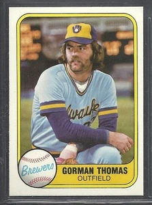 1981 Fleer - #507 - Gorman Thomas - Milwaukee Brewers - Picture 1 of 1