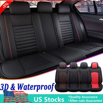 3D Upgrade For  Hummer H1 H2 Leather 2/5 Seat Car Seat Cover Front Rear Cushions - Image 1 of 4