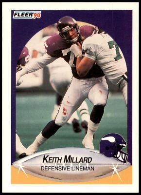Keith Millard #105 1990 Fleer - Image 1 of 2