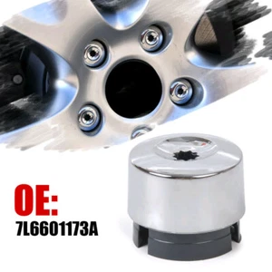 1Pc Chrome Wheel Lug Bolt Nut Cap Cover 7L6601173A Fit For VW Touareg 2004-2014 - Picture 1 of 12