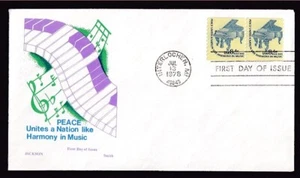 US #1615C PIANO COIL PAIR FIRST DAY OF ISSUE ON JACKSON/SMITH COVER 1978 - Picture 1 of 2