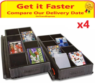 4 x ULTRA PRO One Touch Toploader Sorting Storage Tray 32 Slots Compartments - Image 1 of 4