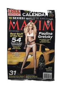 Maxim Magazine Paulina Gretzky #189 Dec 2013 Mint No Label Sealed plus Calendar - Picture 1 of 1