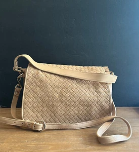 Cole Haan handbag purse Heritage Weave Hadley leather pink - Picture 1 of 13