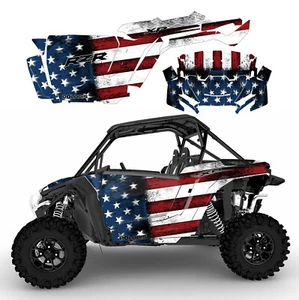 2024-25 Polaris RZR XP 1000 kit de calcomanías gráficas 24 mil bandera envejecida #9150 - Imagen 1 de 4