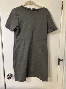 J.Crew Mercantile Weighted Jersey Knit Tunic Sheath Dress Womens 14 Heather Gray - Picture 1 of 8