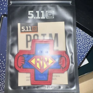 5.11 Tactical Patch of the Month May 2023 “RN HERO” POTM Style 92323 Red 460 NEW - Picture 1 of 3