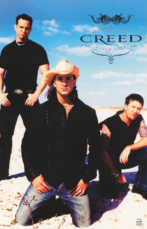 POSTER: MUSIC :  CREED  2002 WORLD TOUR -  FREE SHIPPING !    #3544 - Image 1 of 1