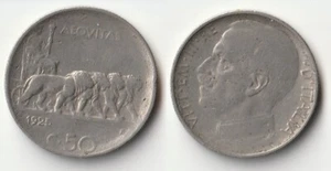1925 Italy 50 centesimi coin - reeded edge - Picture 1 of 1