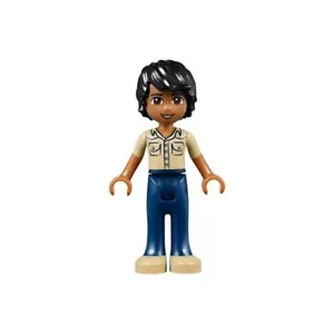 Lego Friends Matthew 41036 Pantalones Azul Oscuro, Camisa Caqui Minifigura Nuevo - Imagen 1 de 4