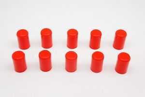 10pcs RED Silicone Caps ID 8mm 1/3" Vacuum End Plug Tube Cover by AUTOBAHN88