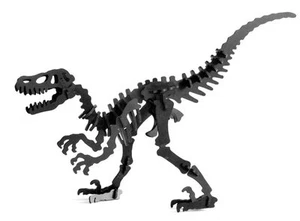 Boneyard Pets Velociraptor 3D Dinosaur Puzzle, Black - Picture 1 of 3