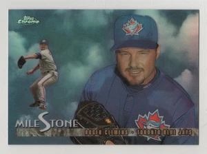 1998 Topps Chrome Milestone Refractor #02 Roger Clemens Blue Jays BV$20 Insert - Picture 1 of 1