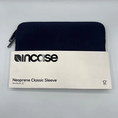 Incase 12" Macbook Pro Neoprene Classic Sleeve - Midnight Navy Blue Laptop Case - Image 1 of 4