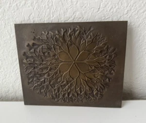 Vtg 1979 Ruth Asawa Bronze Sculpture Flower Plaque Berkeley Art Foundry 493/2500 - Picture 1 of 13