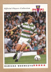 Panini Cards 92 - Official Players Collection - Dariusz Wdowczyk - Celtic -# 302