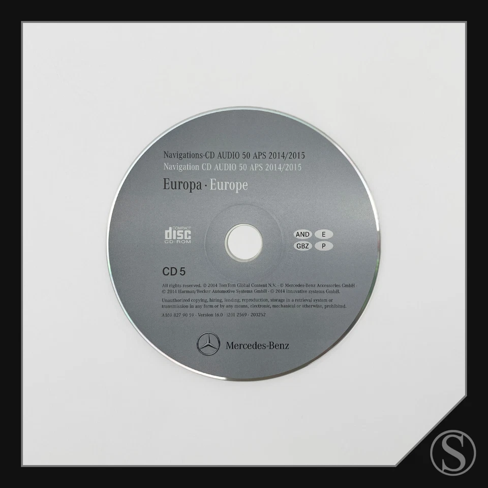 Mercedes-Benz Europa Navigations-CD Audio 50 APS 2014/2015 W169 W203 W164 smart - Bild 1 von 1