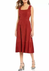 Antonio Melani Luxury Collection Norah Genuine Suede Midi Dress . Size 8 - Picture 1 of 9