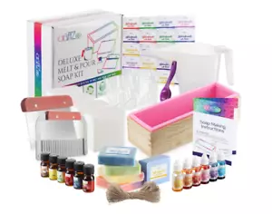 kit para hacer jabones artesanales con molde colorantes esencias soap making set - Picture 1 of 6