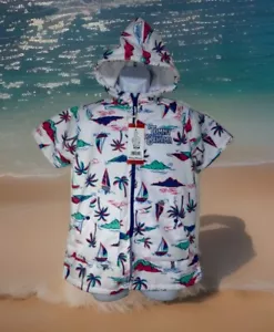 Tommy Bahama Childrens Terry Cloth Swim Beach Cover Up Size L/XL 7-12 NWT331-32 - Picture 1 of 10