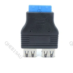 Dual Port USB 3.0 to Motherboard Mainboard Internal 20-pin to 2 USB A Female 26H - Afbeelding 1 van 6