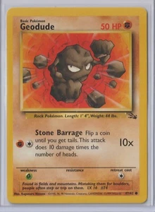 Pokémon 1999 inglese fossile GEODUDE 47/62 COME NUOVO mai giocato raro #2 - Foto 1 di 1