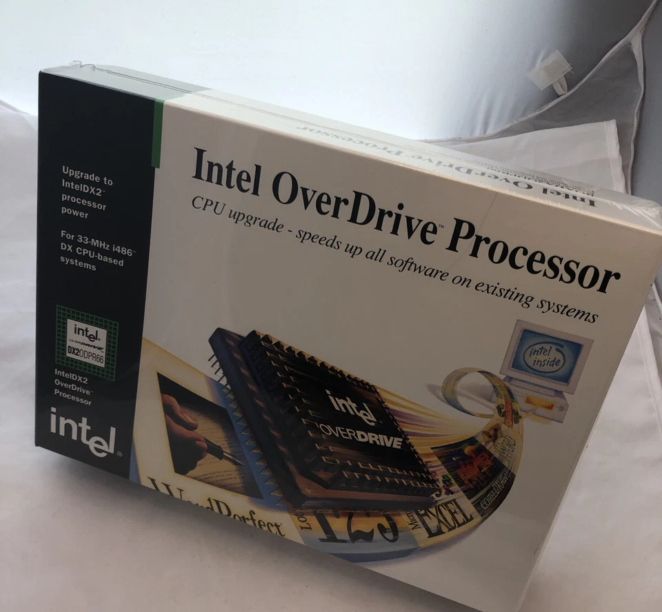 NEW 486 DX66 Retail BOX INTEL PROCESSOR DX2ODPR66 486 DX2 66Mhz OverDrive CPU - Image 1 of 4