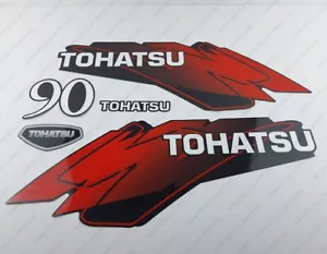 Juego de calcomanías de motor fueraborda de dos tiempos Tohatsu 90 HP reproducción 90 HP - Imagen 1 de 4