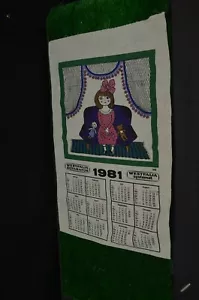 ANCIEN WESTFALIA SEPARATOR TORCHON CALENDRIER ANNEE 1981 PAS CPA PTT - Imagen 1 de 1